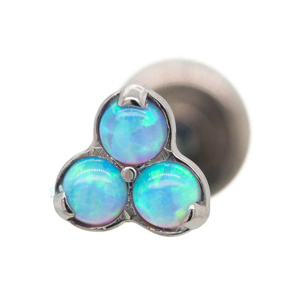 Opals in Trinity (Menage a Trois) on Flatback - Image 10