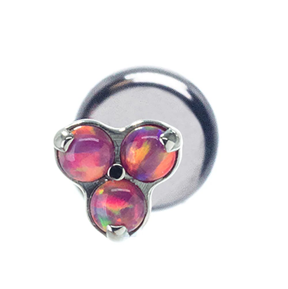 Opals in Trinity (Menage a Trois) on Flatback - Image 15