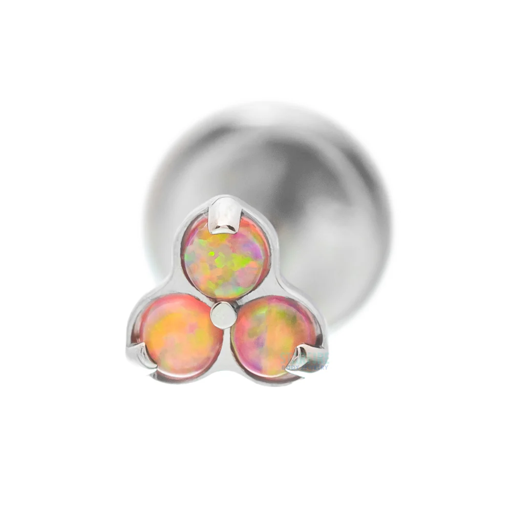 Opals in Trinity (Menage a Trois) on Flatback - Image 6