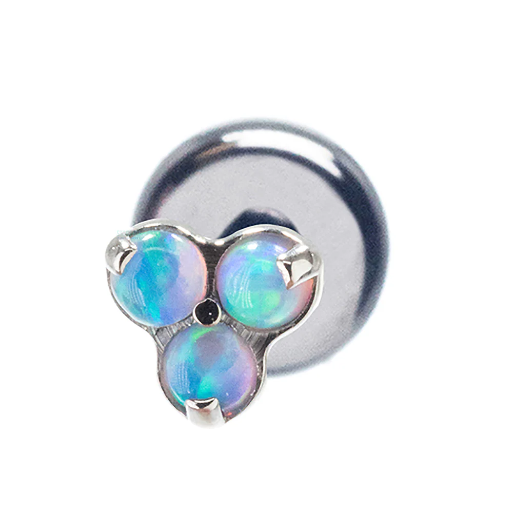 Opals in Trinity (Menage a Trois) on Flatback - Image 9