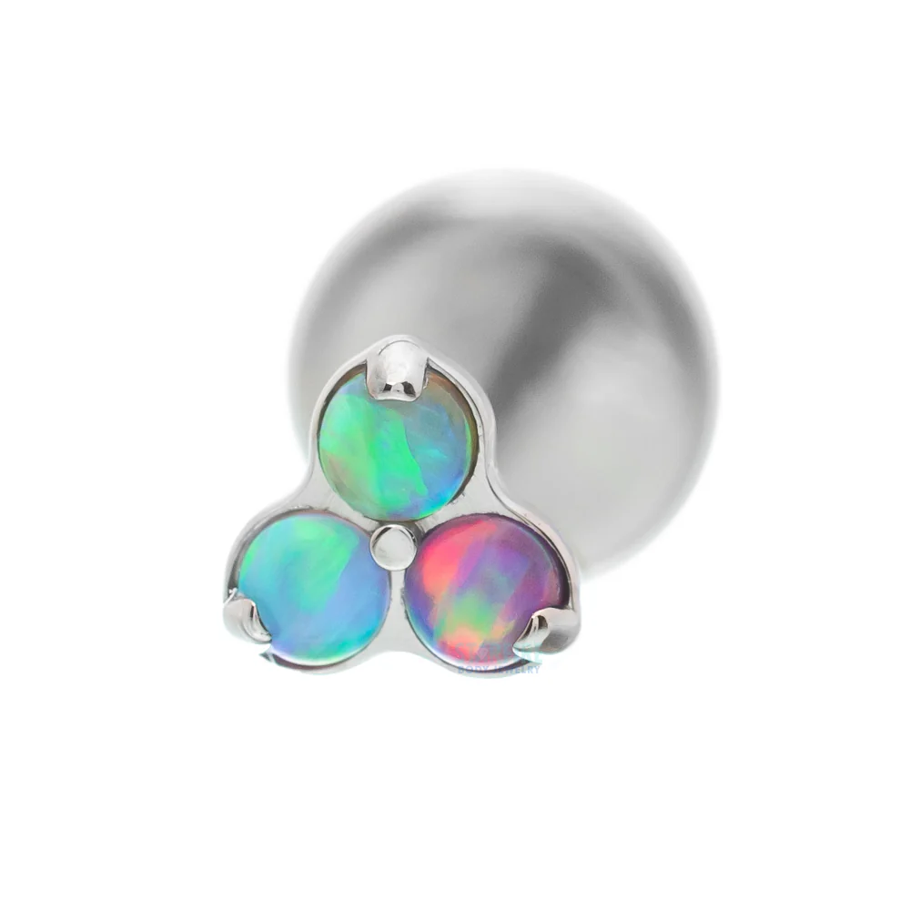 Opals in Trinity (Menage a Trois) on Flatback - custom color combos - Image 6
