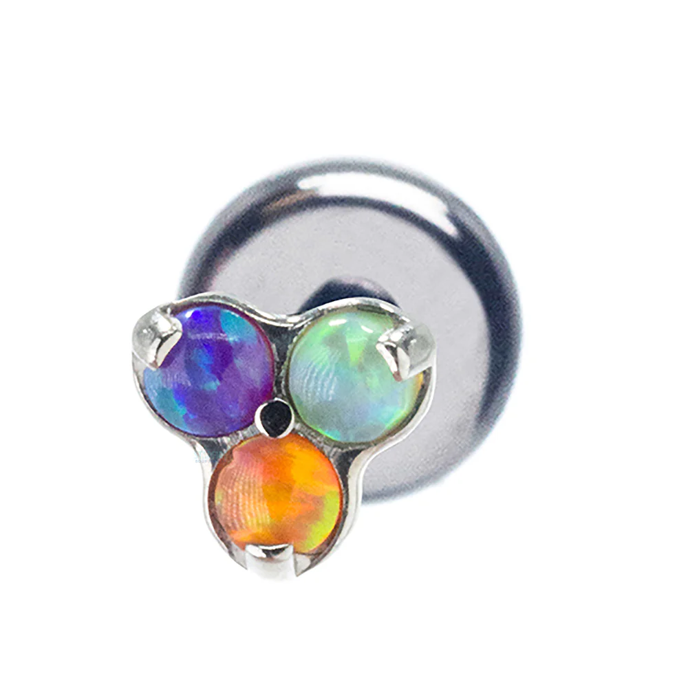 Opals in Trinity (Menage a Trois) on Flatback - custom color combos - Image 7