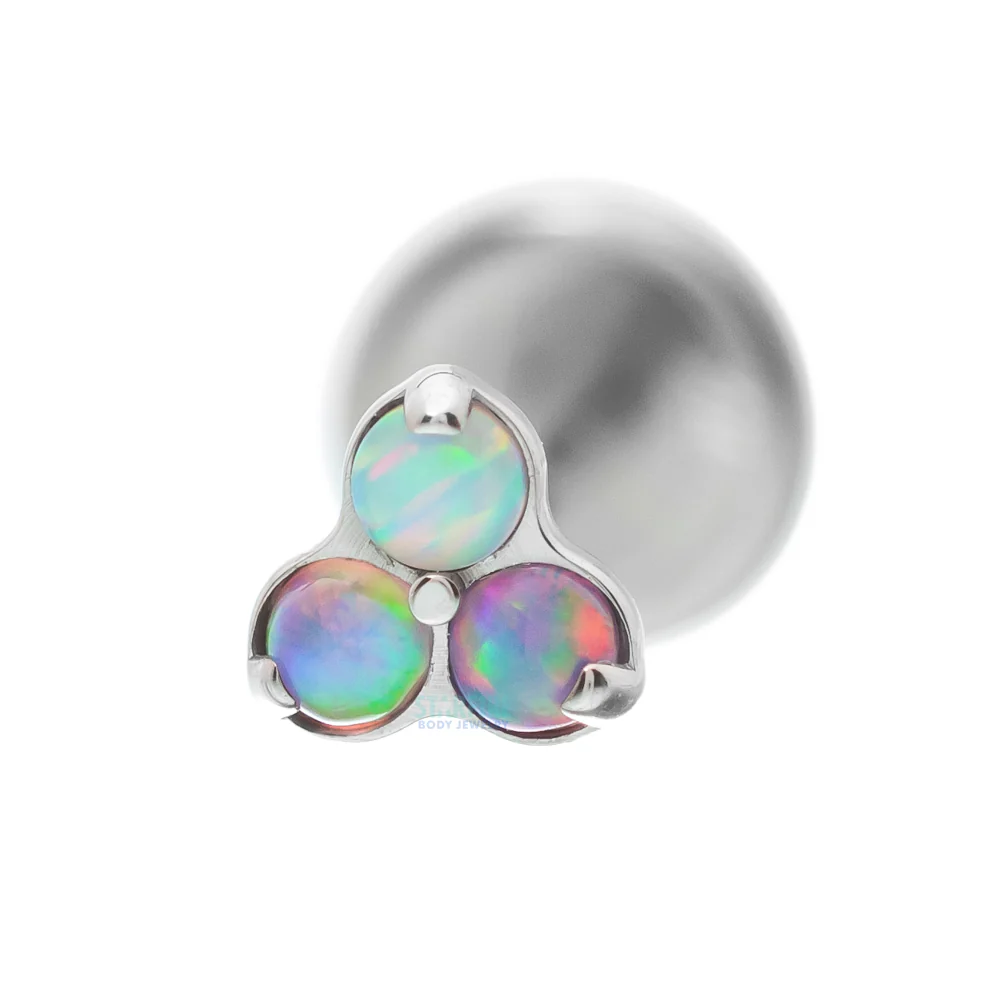 Opals in Trinity (Menage a Trois) on Flatback - custom color combos - Image 8
