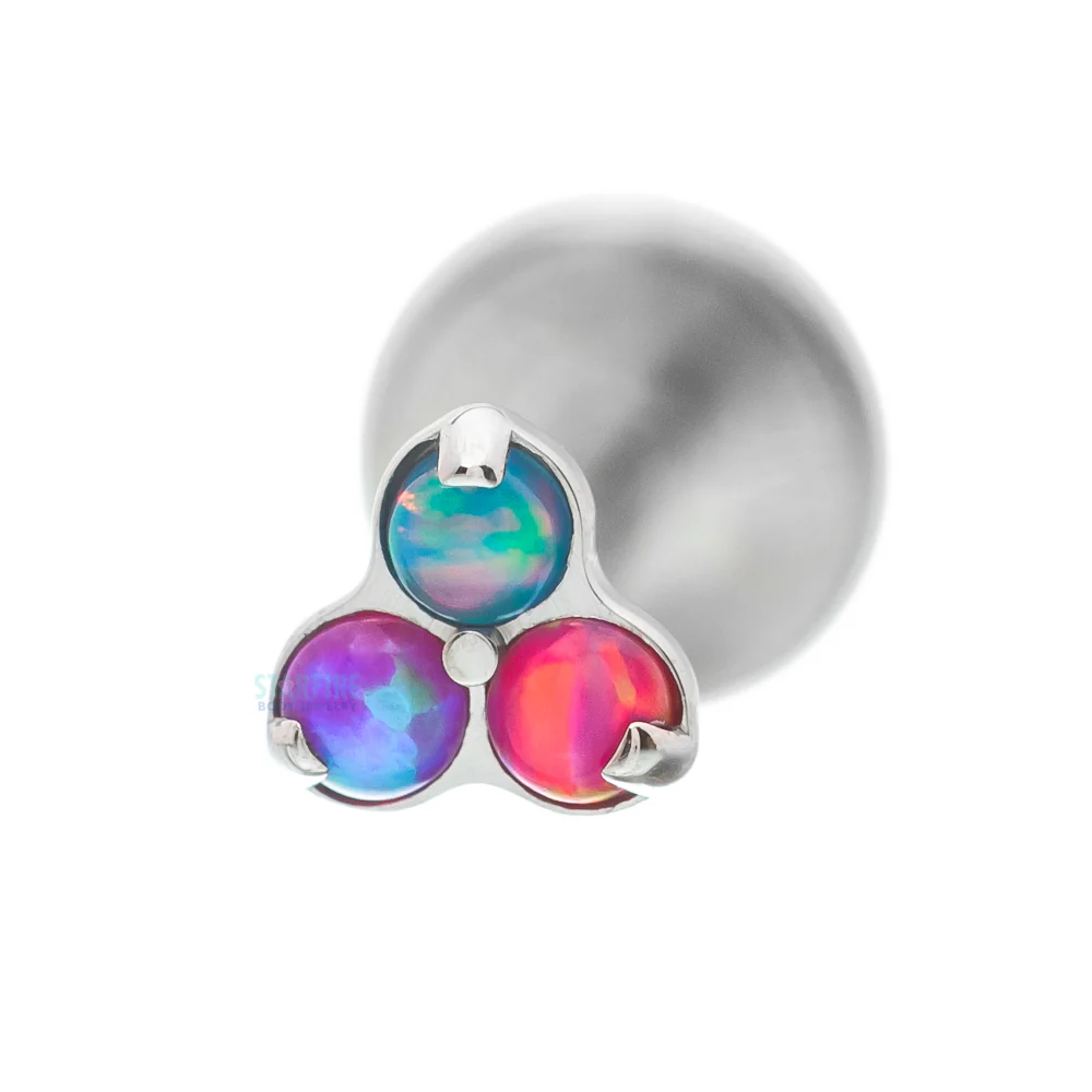 Opals in Trinity (Menage a Trois) on Flatback - custom color combos - Image 9