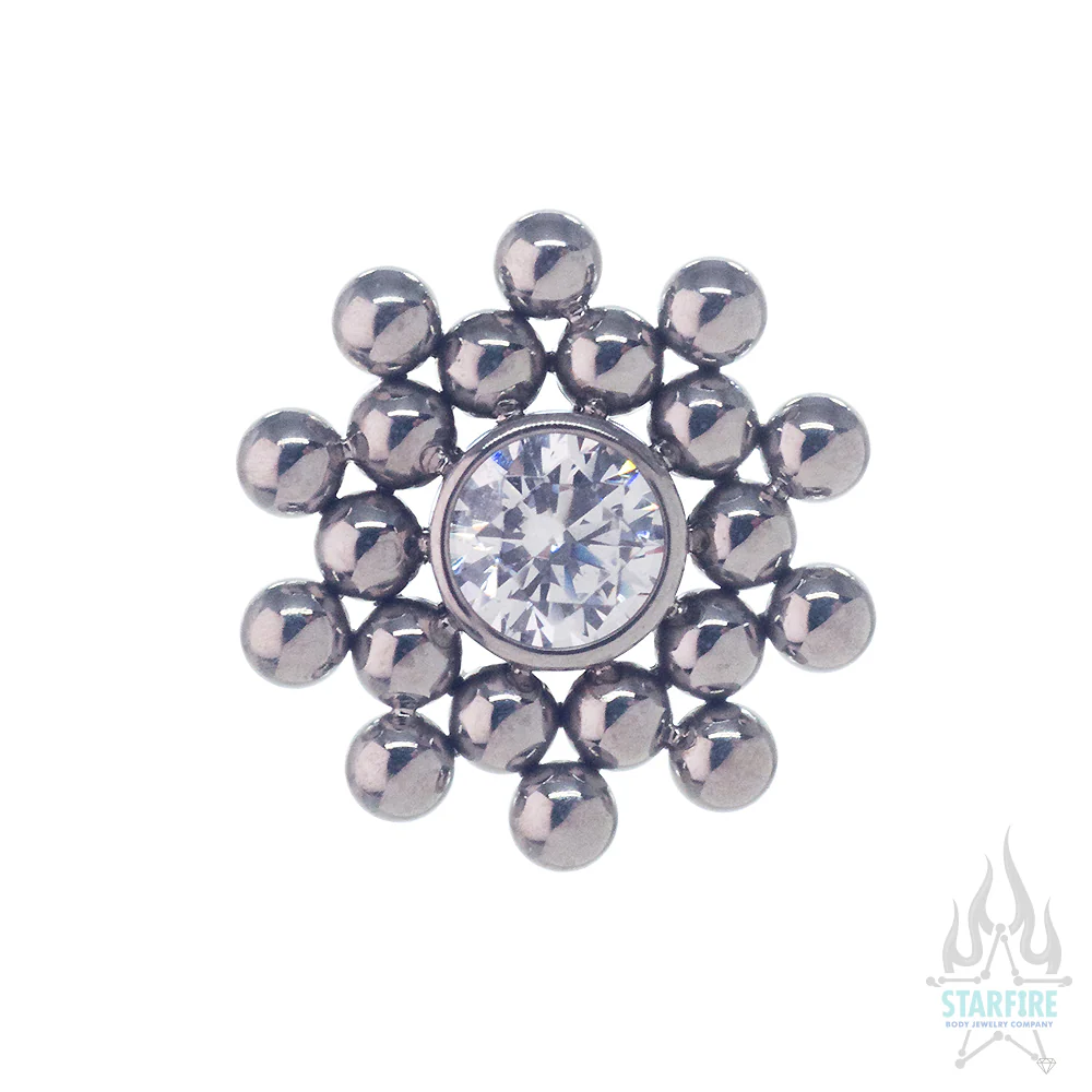 11HT-20 'Haute Couture' Faceted Gem Bezel on Flatback - Image 5
