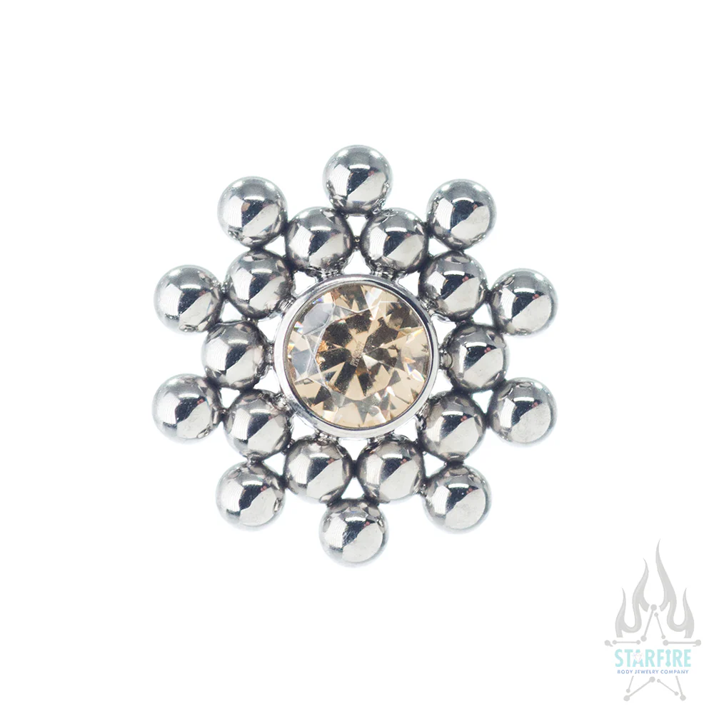 11HT-20 'Haute Couture' Faceted Gem Bezel on Flatback - Image 6