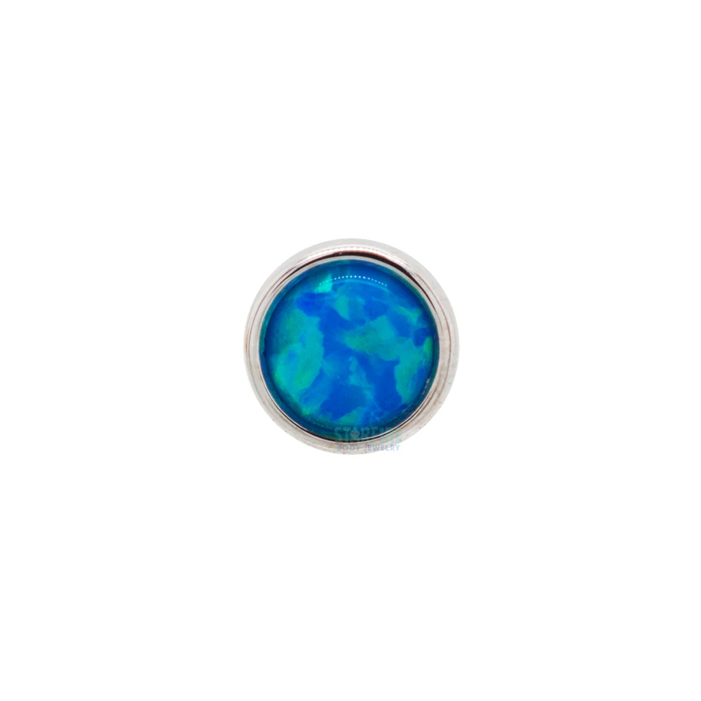 2.5mm Opal in Cup Setting Nostril Screw in Gold - Image 9