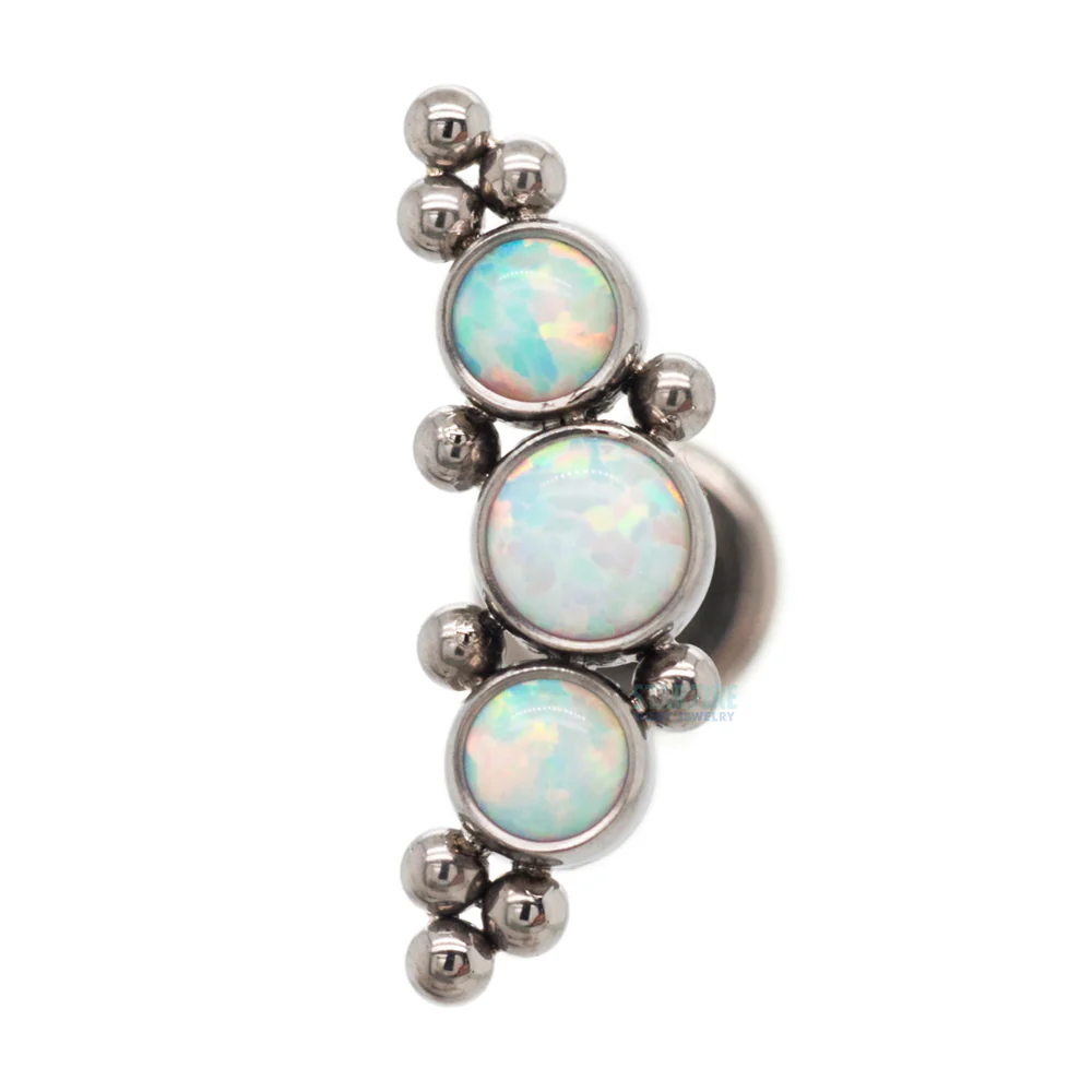 2HT-10 'Haute Couture' Opal Bezel Cluster on Flatback - Image 6