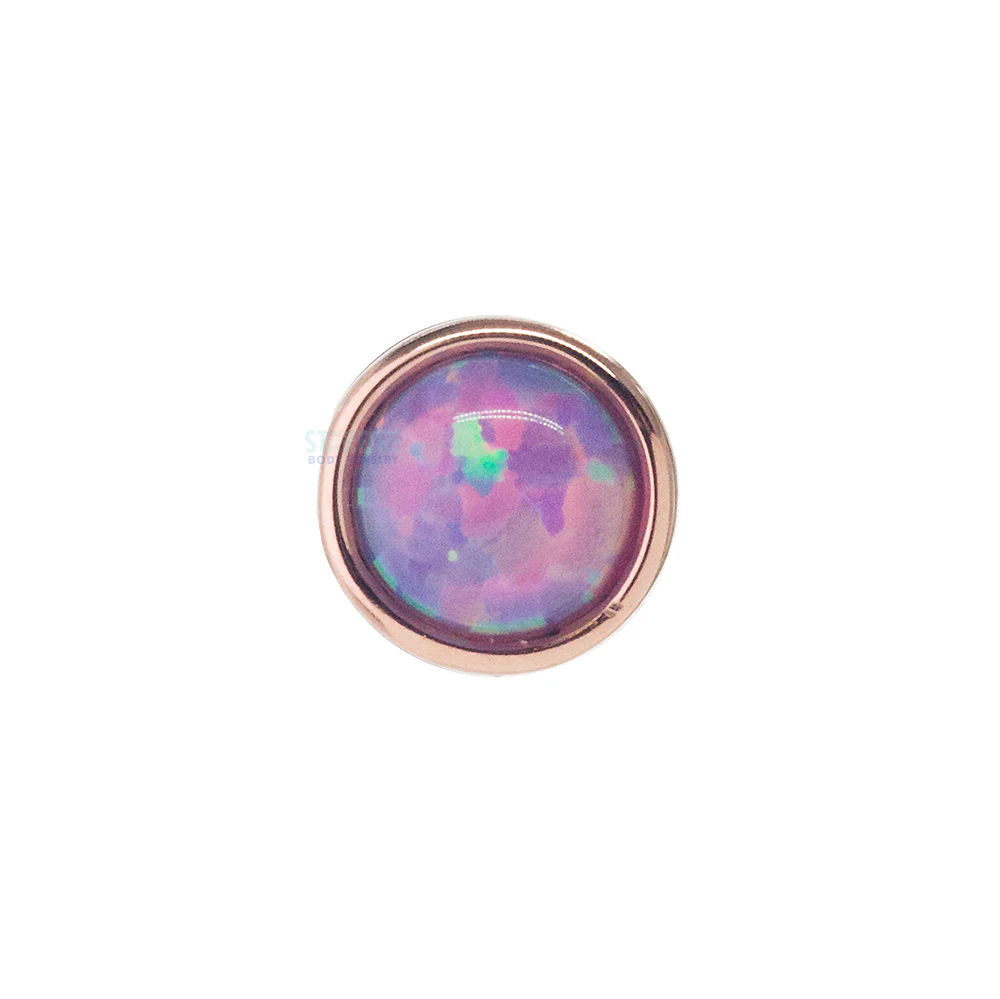 3mm Opal in Cup Setting Threaded End in Gold - Image 4