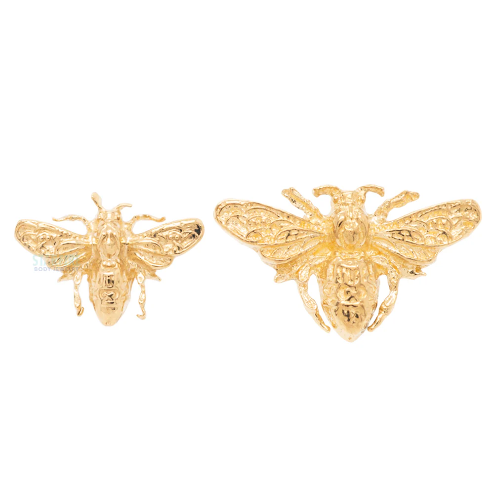 Bee Threaded End in Gold - Image 4