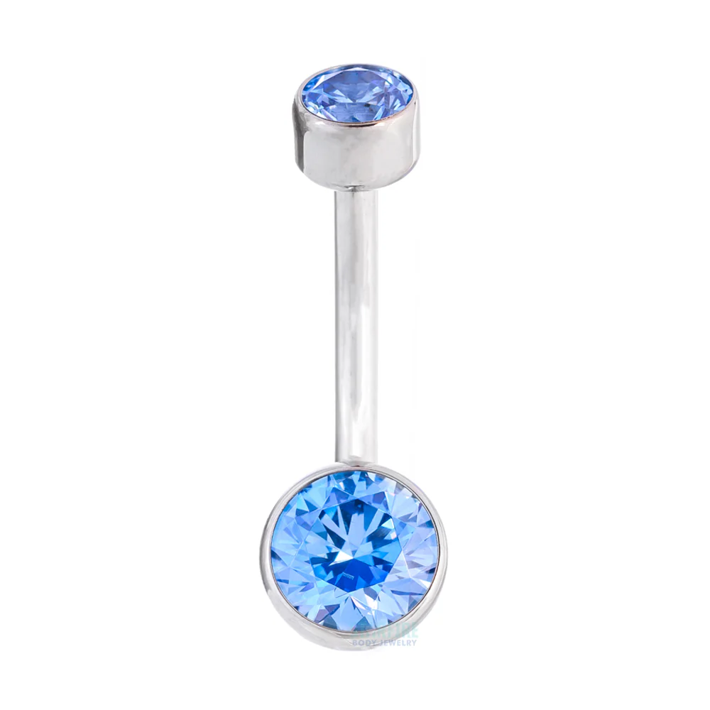 Bezel-set Brilliant-Cut Navel Curve - Image 11