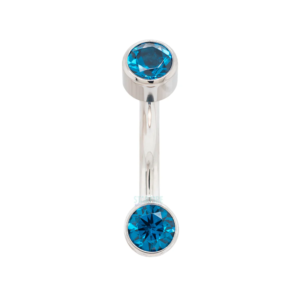 Bezel-set Brilliant-Cut Navel Curve - Image 22