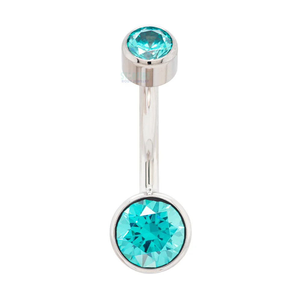 Bezel-set Brilliant-Cut Navel Curve - Image 23
