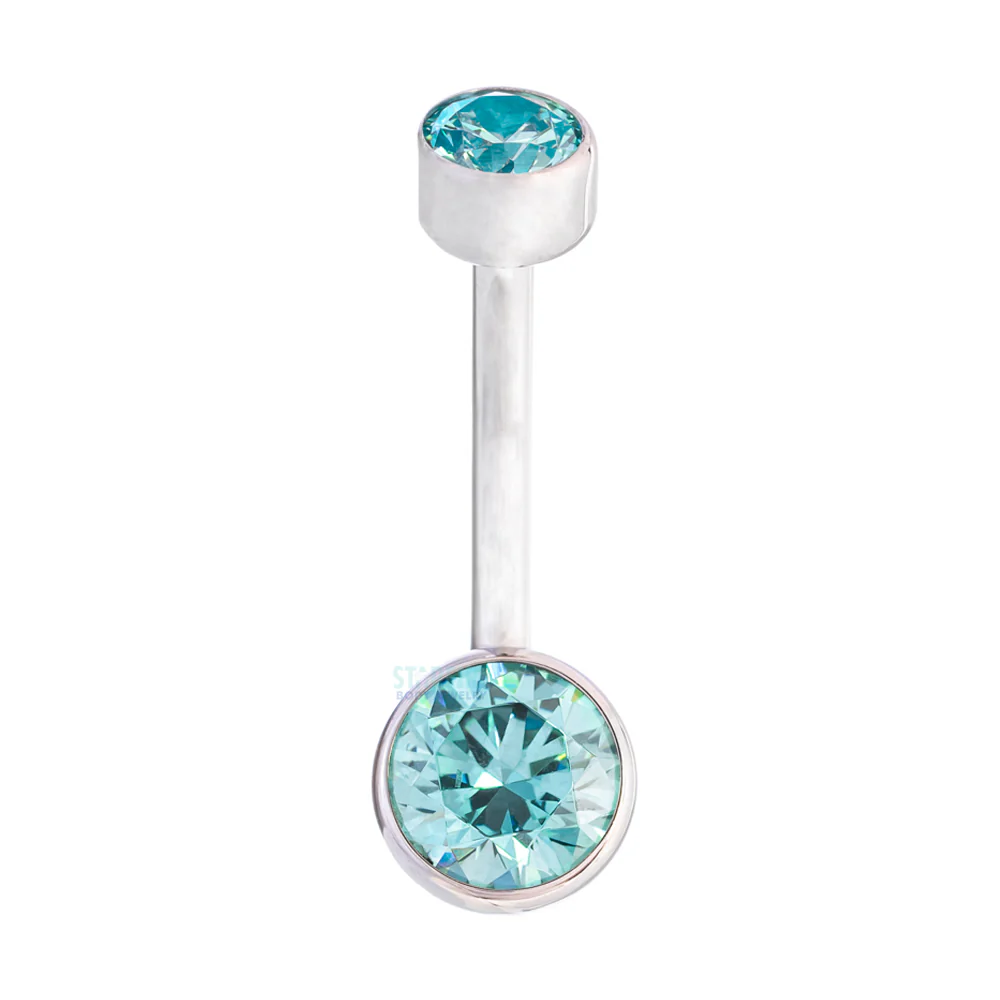 Bezel-set Brilliant-Cut Navel Curve - Image 27