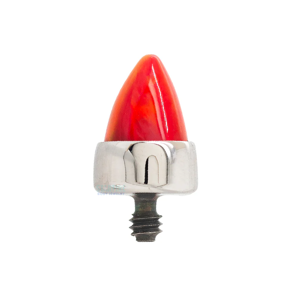 Bezel-Set Opal Bullet Threaded End - Image 11