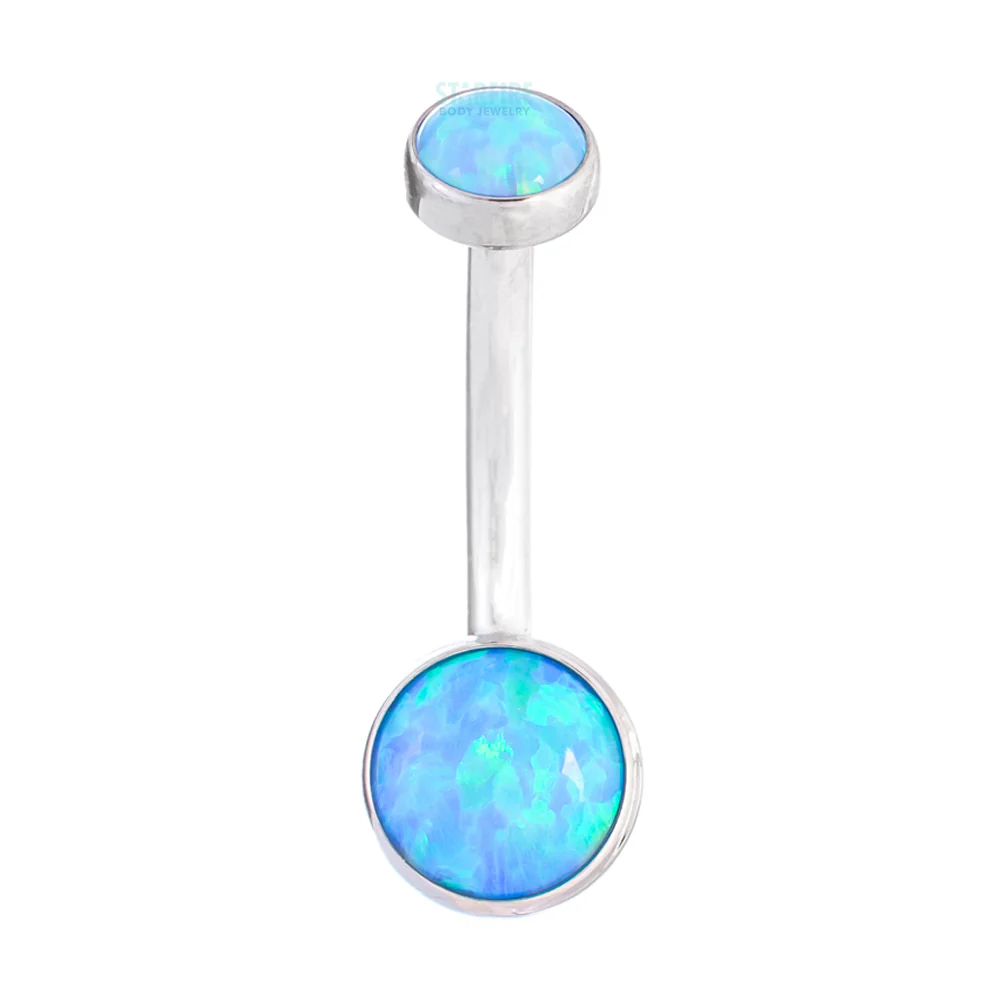 Bezel-set Opal Navel Curve - Image 10