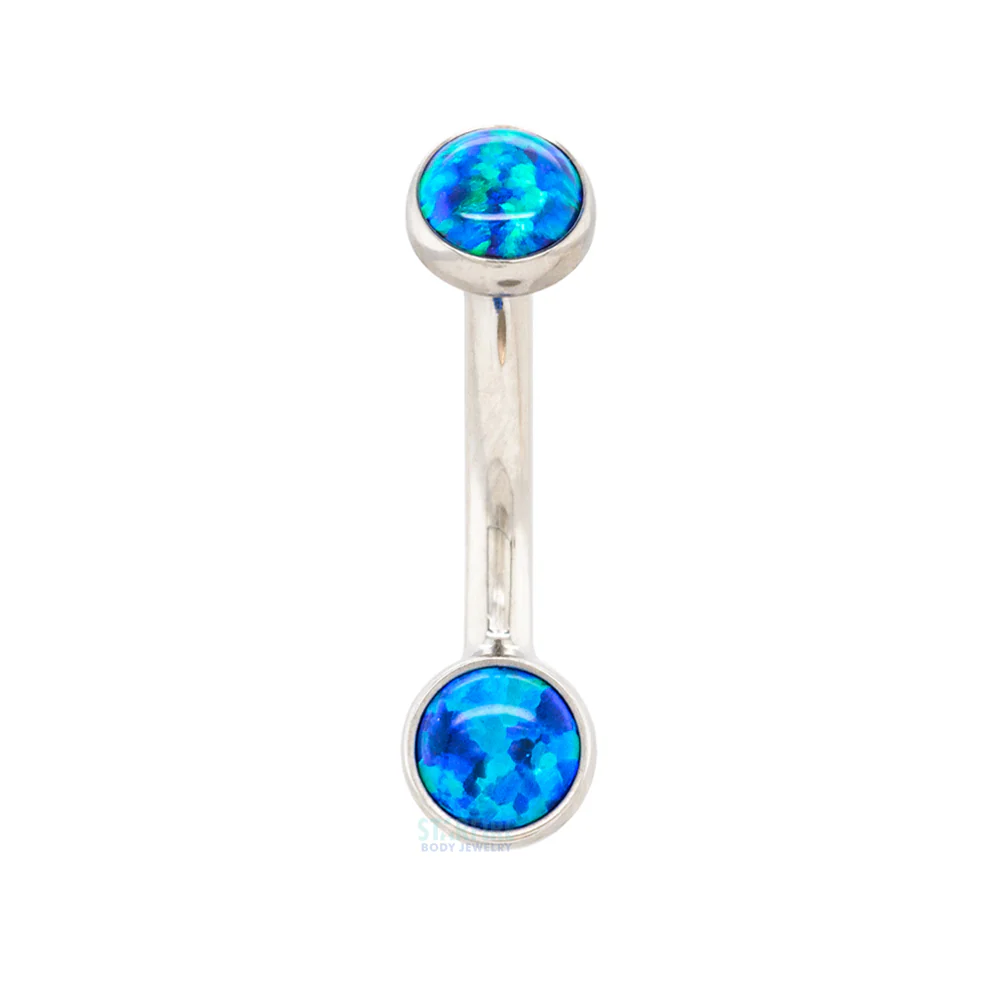 Bezel-set Opal Navel Curve - Image 14