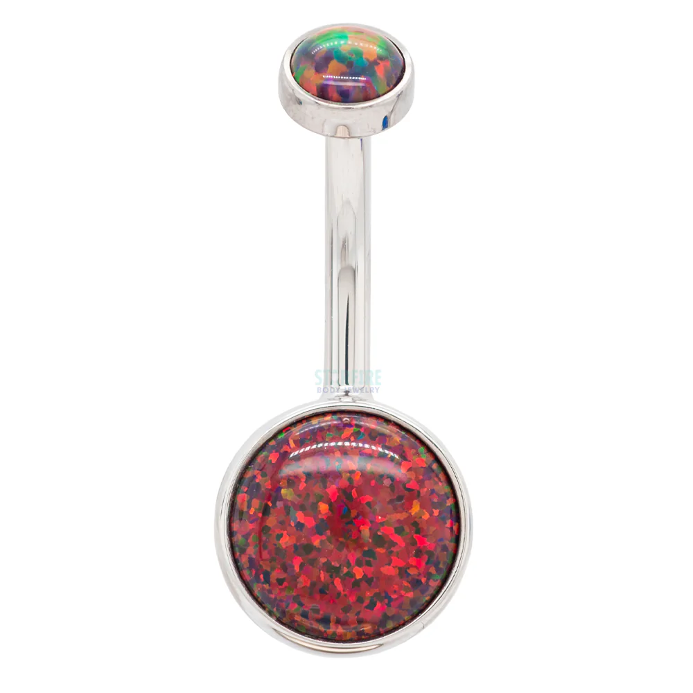 Bezel-set Opal Navel Curve - Image 15