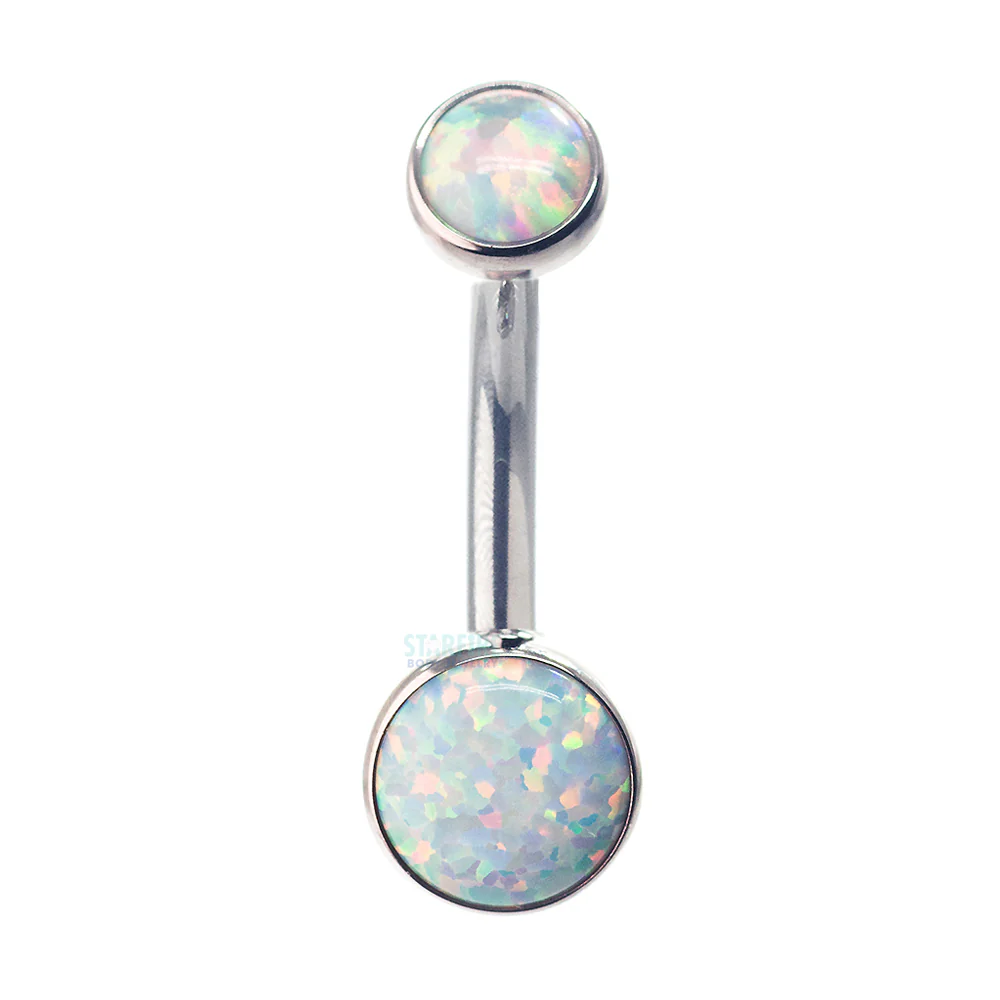 Bezel-set Opal Navel Curve - Image 4