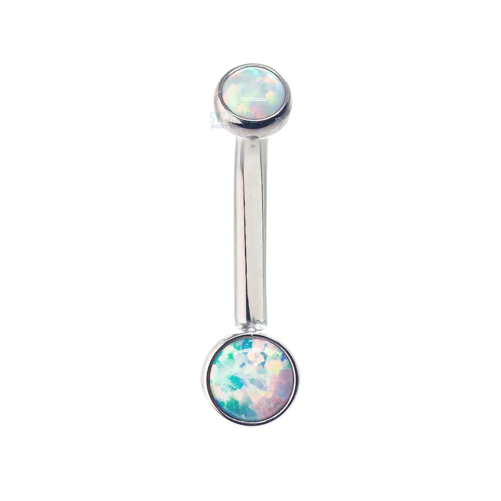 Bezel-set Opal Navel Curve - Image 5