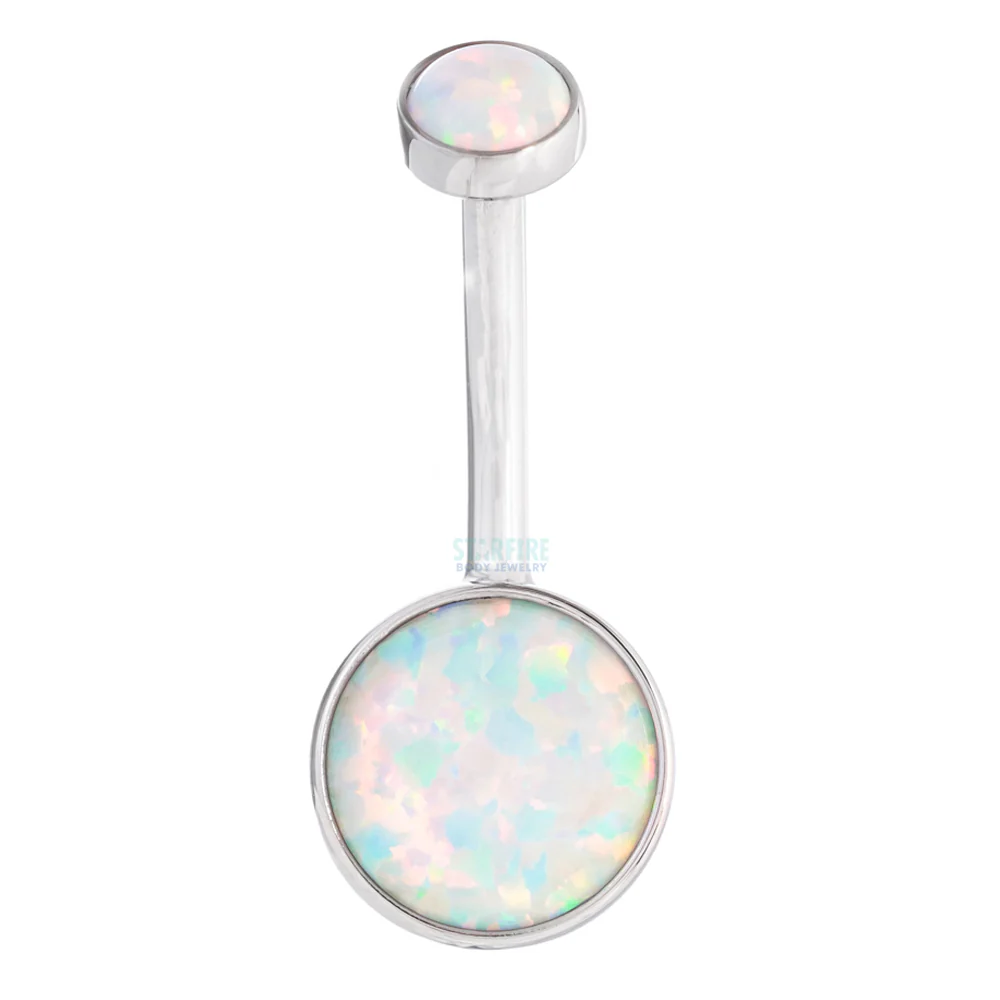 Bezel-set Opal Navel Curve - Image 6