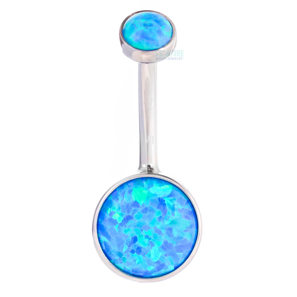 Bezel-set Opal Navel Curve - Image 9