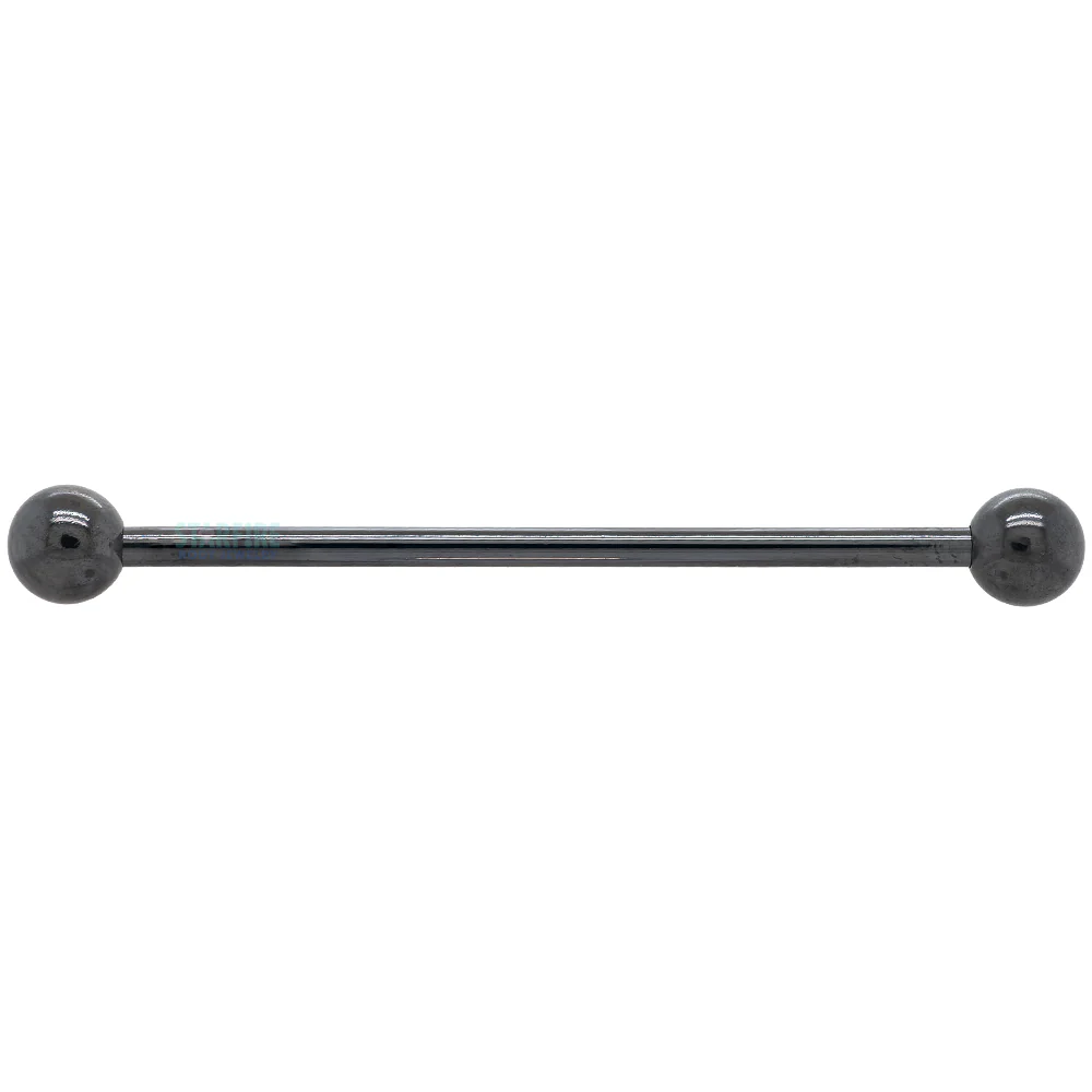 Black Niobium Straight Barbell - 6 ga. - Image 3