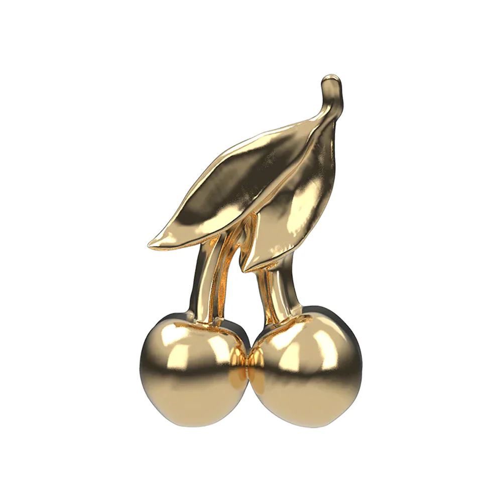 Cherries Threaded End in Gold - Image 2