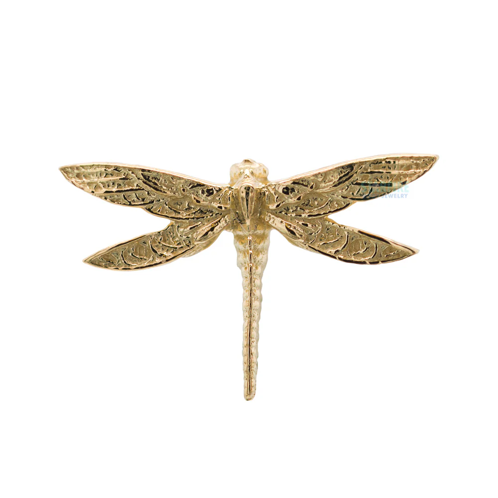 Dragonfly Threaded End in Gold - Image 3