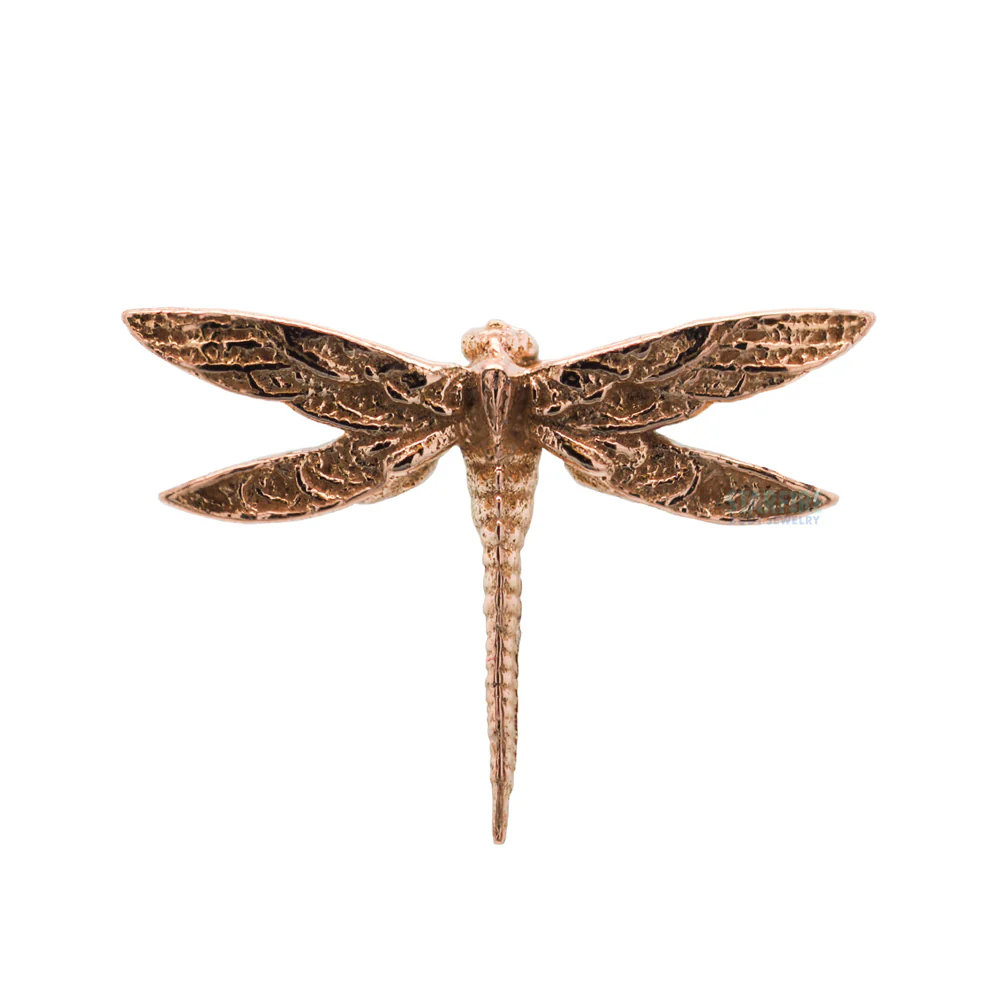 Dragonfly Threaded End in Gold - Image 5