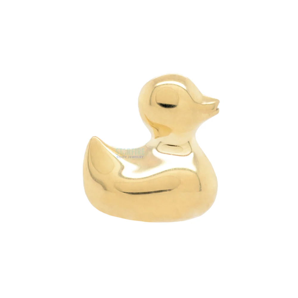 Small "Ducky" Threaded End in Gold - Image 3