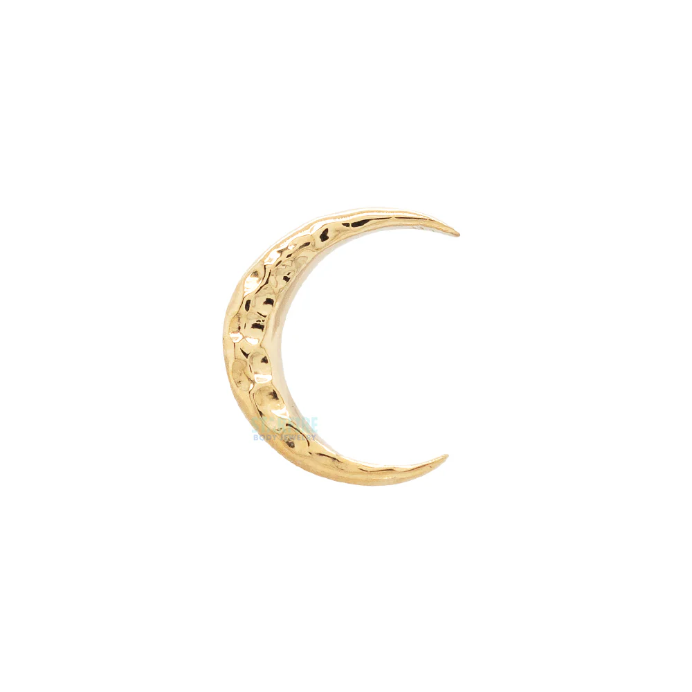 Hammered Moon Threaded in Gold - Image 3