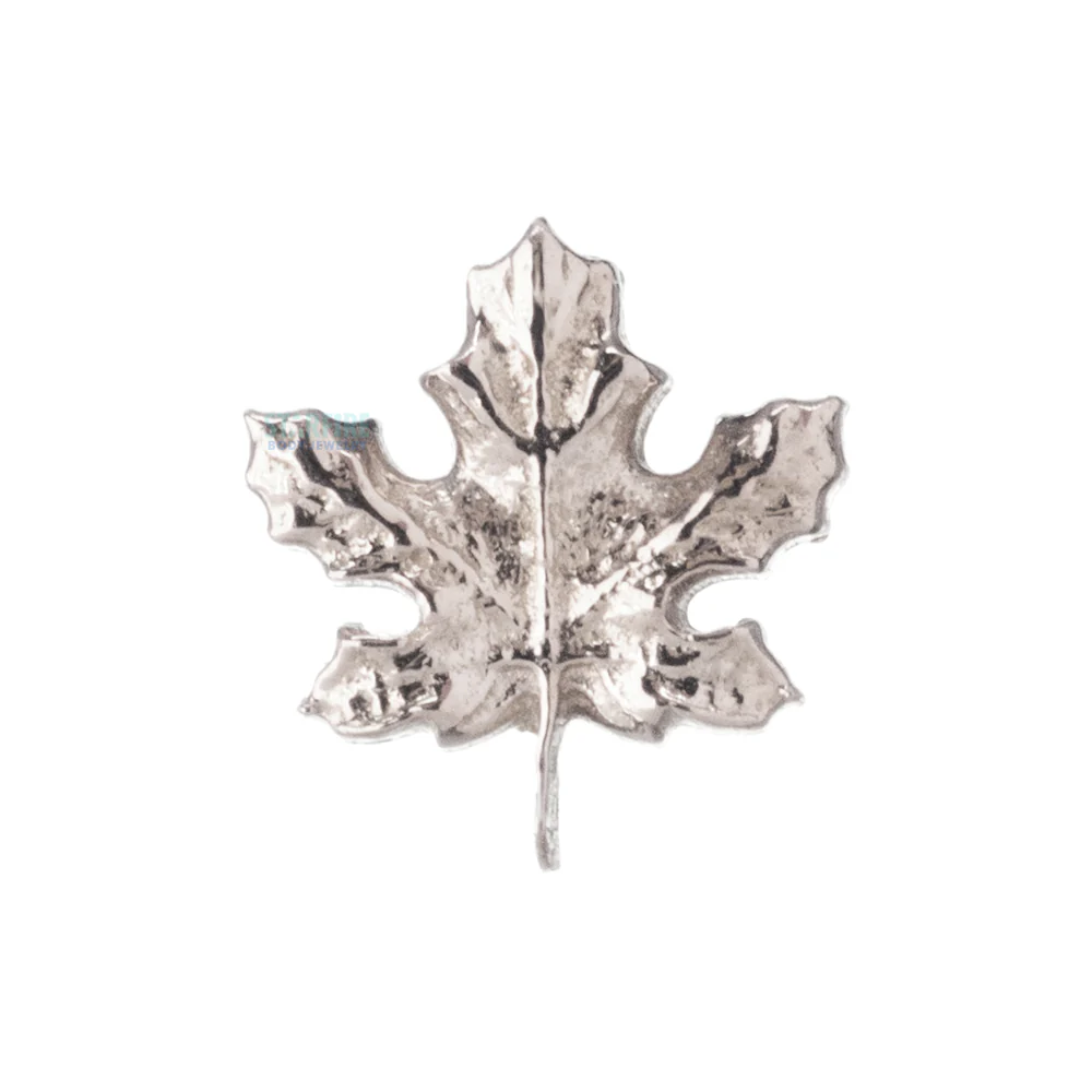 Maple Leaf Threaded End in Gold - Image 3