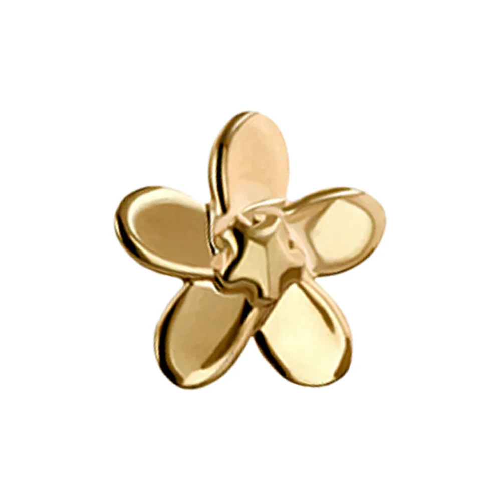 Plumeria Threaded End in Gold - Image 2
