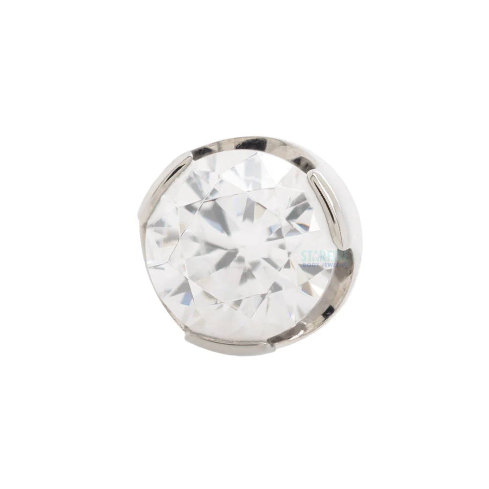 Prong-Set Brilliant Cut Threaded End - Image 4