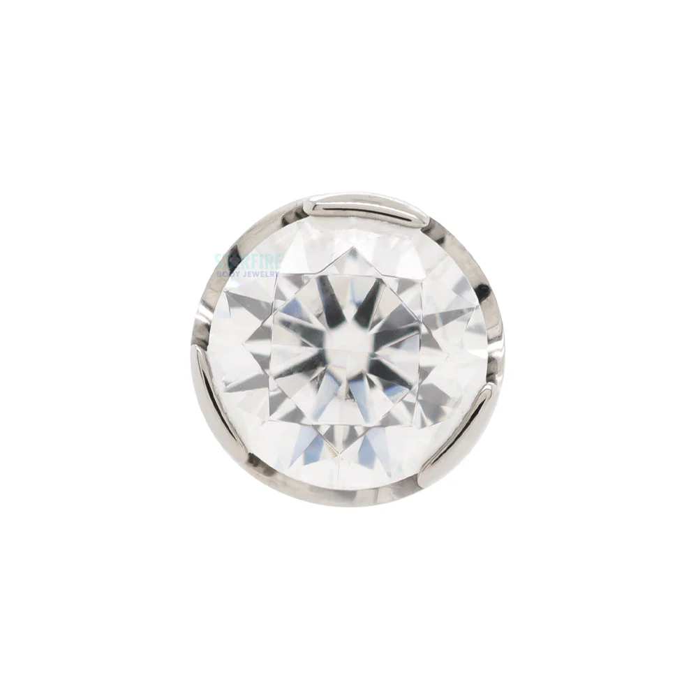 Prong-Set Brilliant Cut Threaded End - Image 5