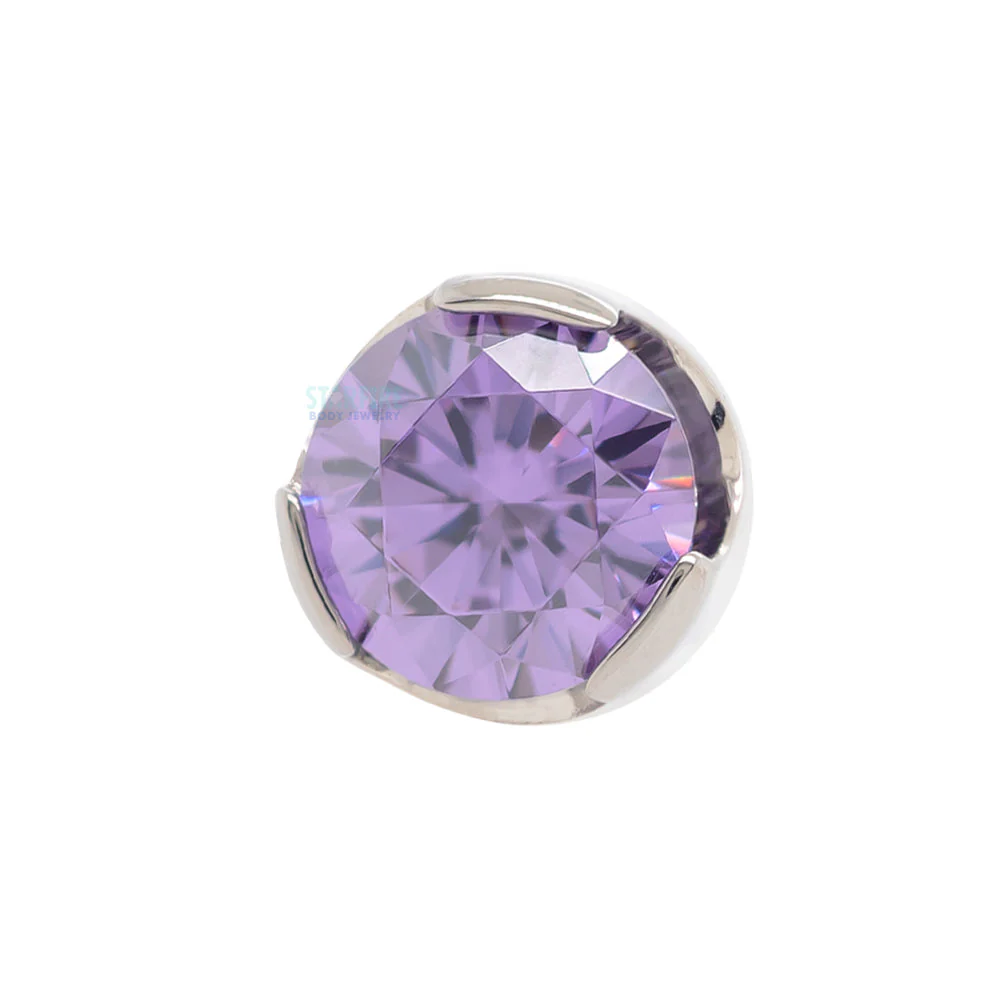 Prong-Set Brilliant Cut Threaded End - Image 6
