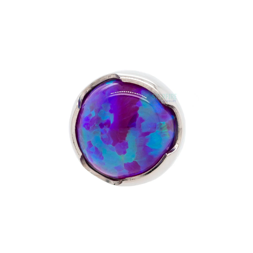 Prong-Set Opal Cabochon Threaded End - Image 6