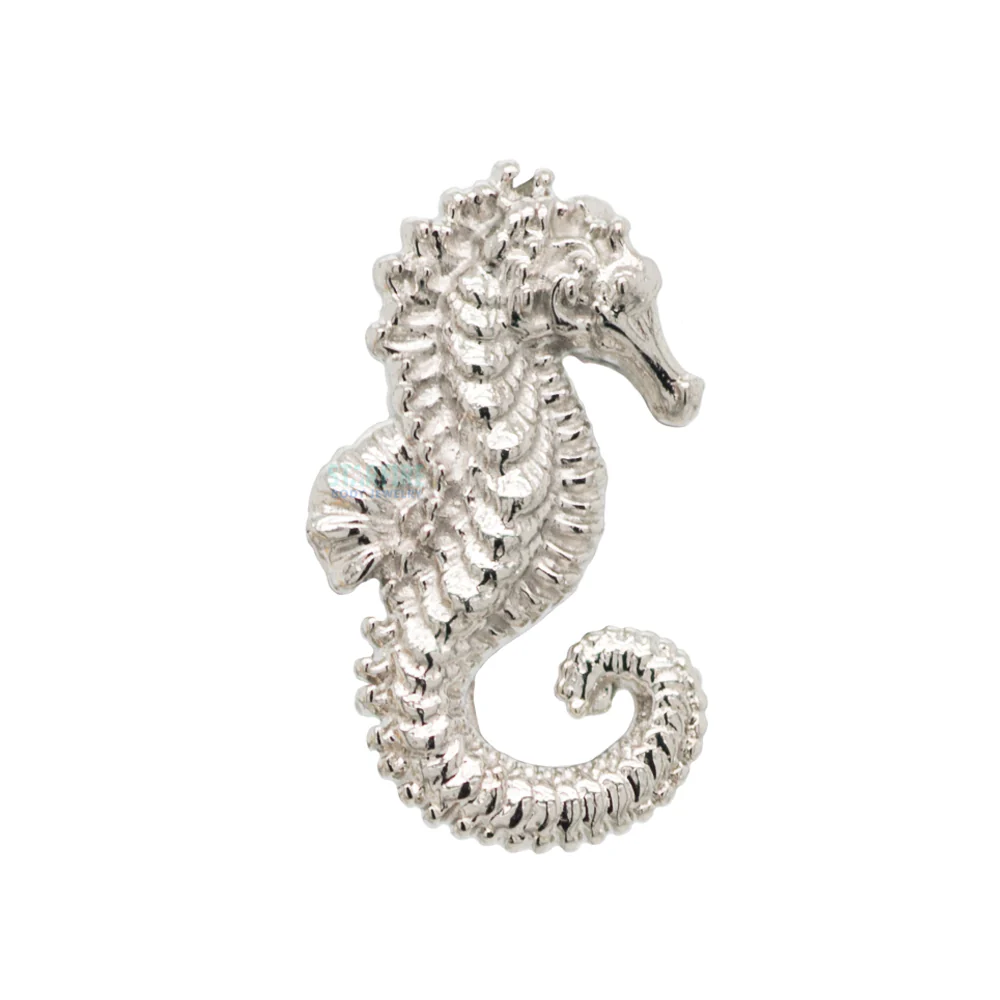 Seahorse Threaded End in Gold - Image 5