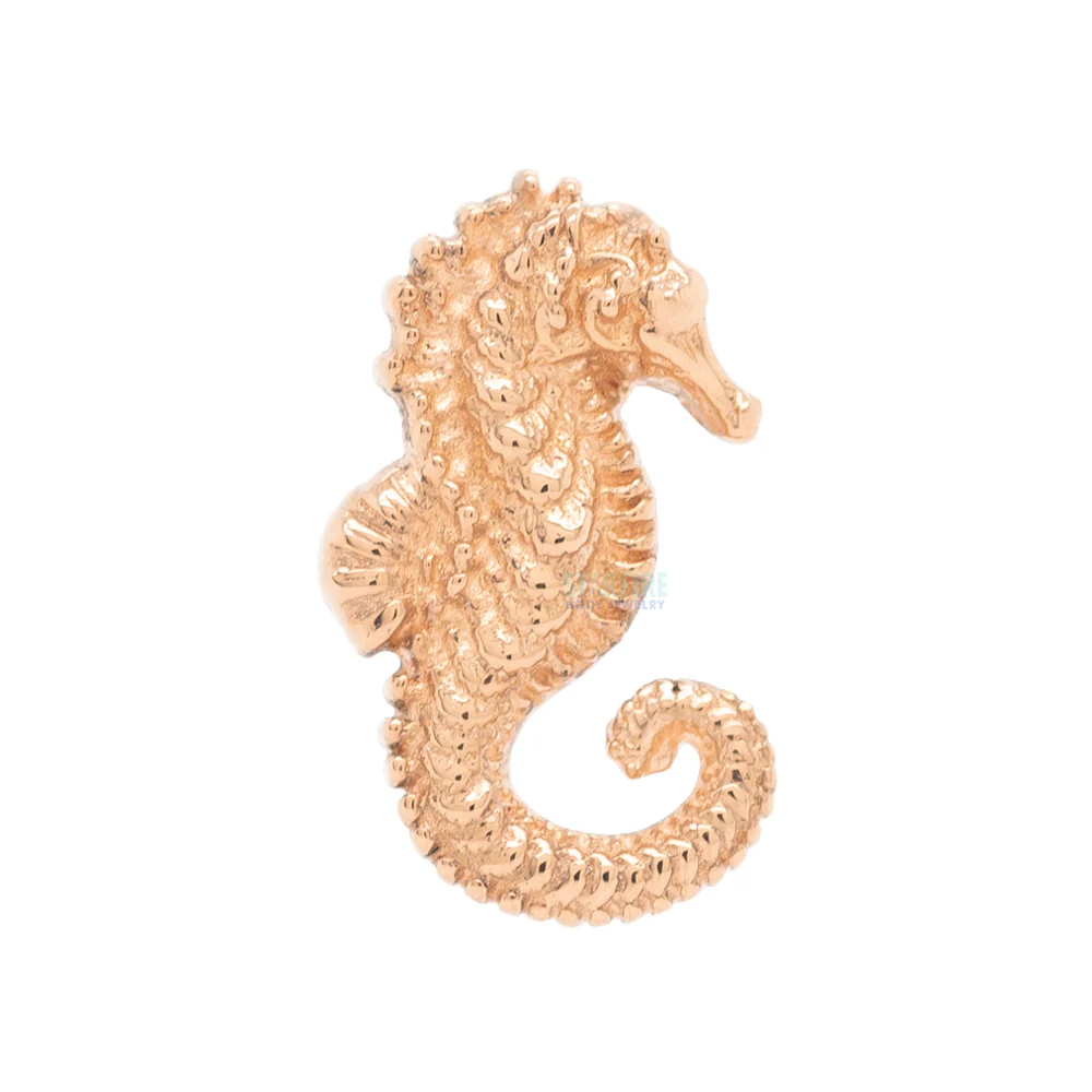 Seahorse Threaded End in Gold - Image 6