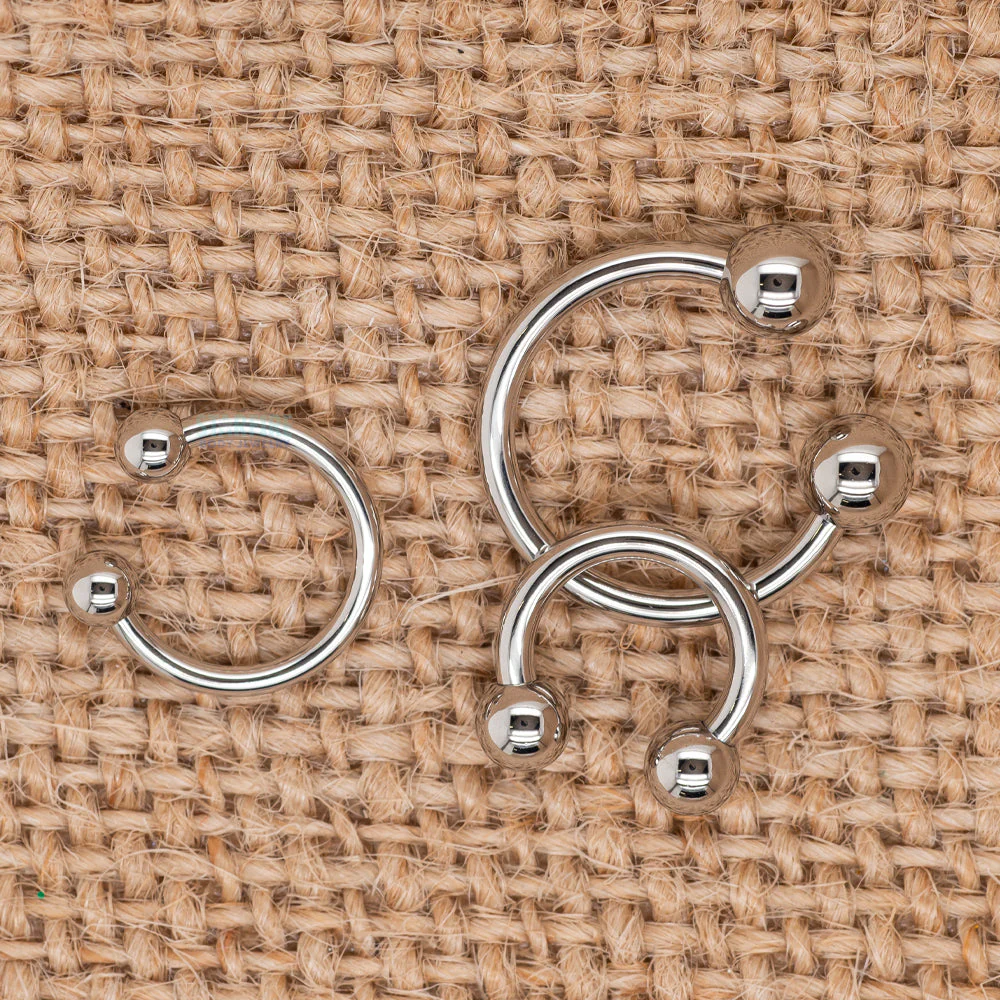 Stainless Steel Circular Barbell - 2 ga. - Image 2
