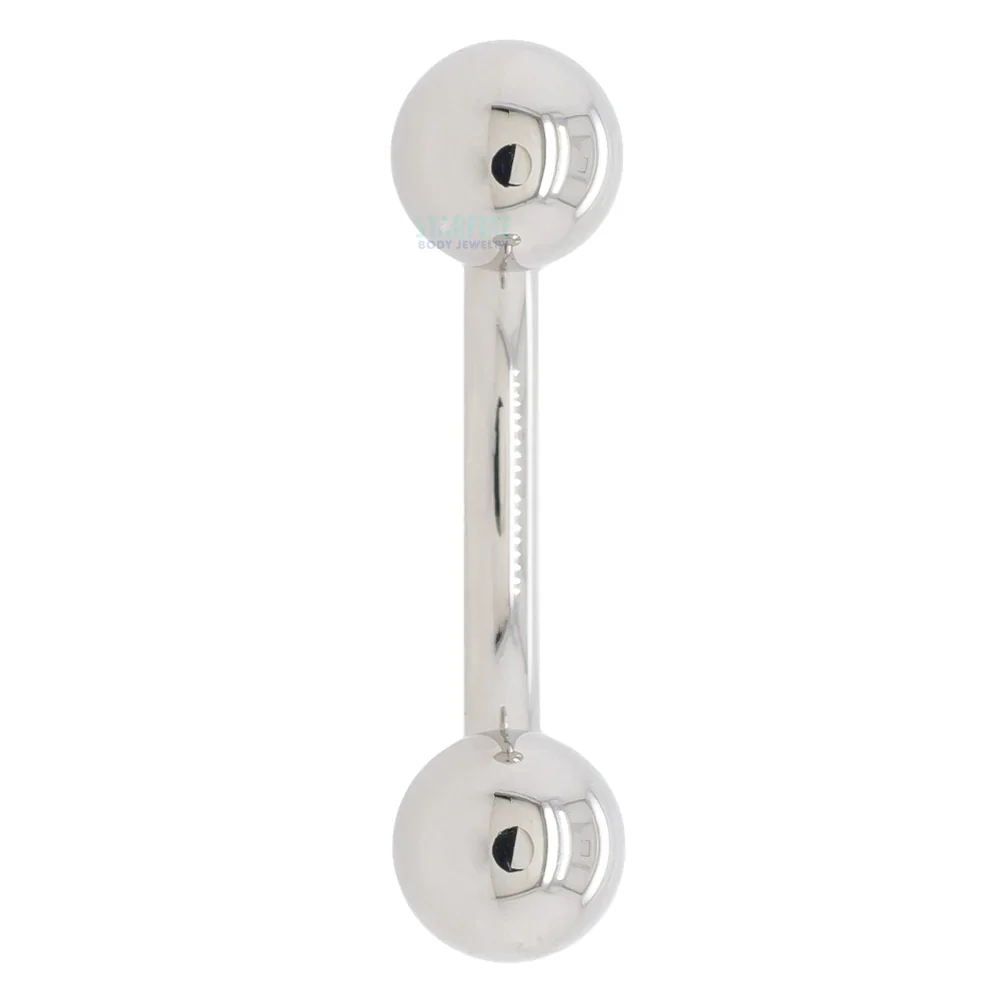 Stainless Steel Curved Barbell - 00 ga. - Image 3