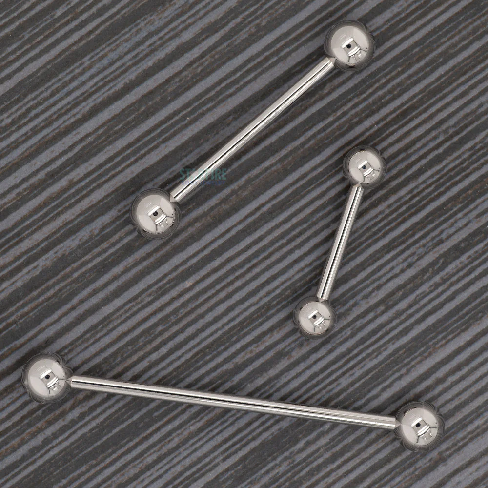Stainless Steel Straight Barbell - 4 ga. - Image 2