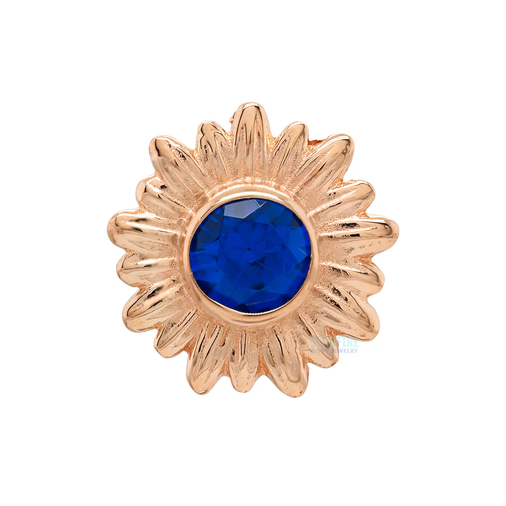 "Artesia" Nostril Screw in Gold with BEZEL-SET Brilliant-Cut Gem - Image 4