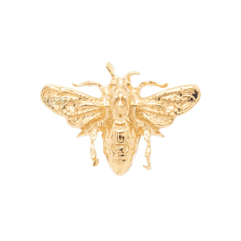 Bee Threaded End in Gold - Image 6