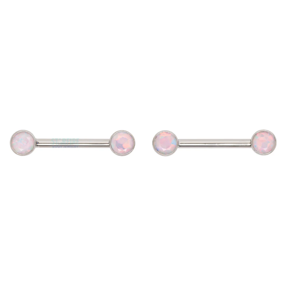 threadless: Brilliant-Cut Gems Side-Set Nipple Barbells in Bezels - pair - Image 15
