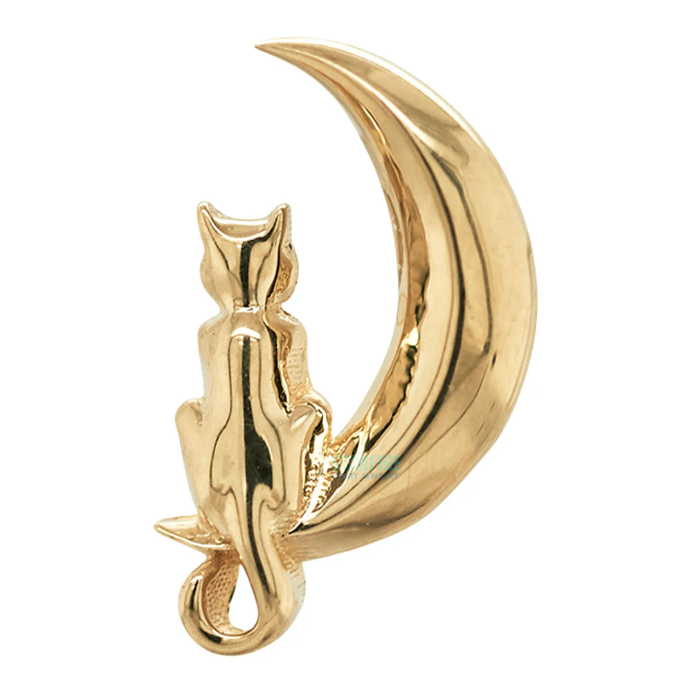 threadless: "Cat Moon" End in Gold - Image 4