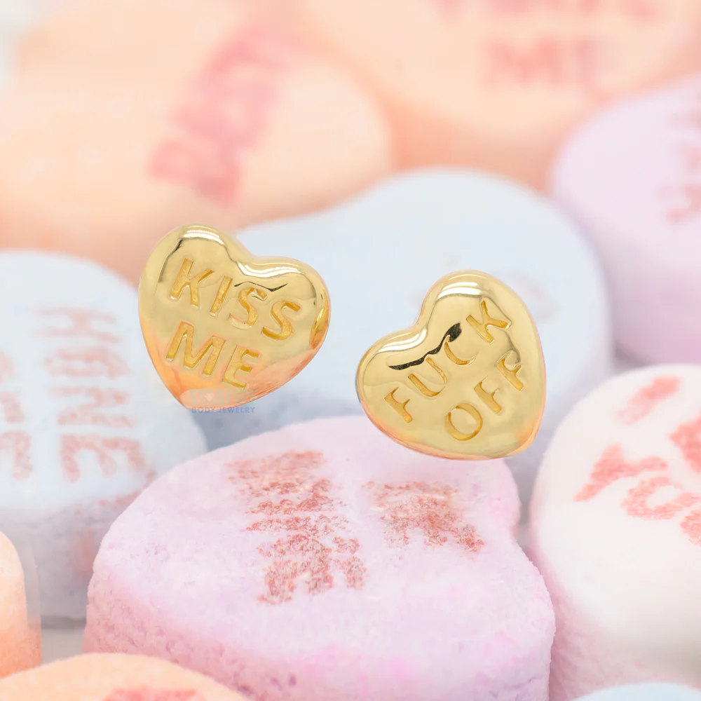 threadless: Valentine Conversation Hearts End in Gold - Image 2