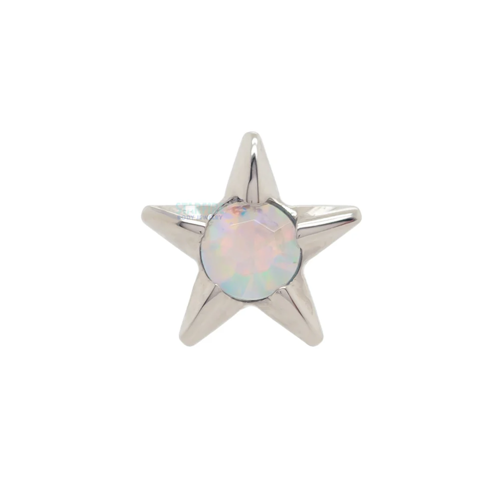threadless: Gem Star End with Brilliant-Cut Gem - Image 8