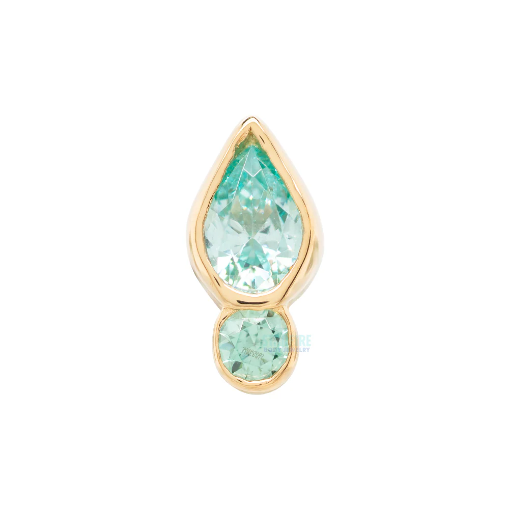 threadless: "Icon" Brilliant-Cut Gems End in Gold - Image 5